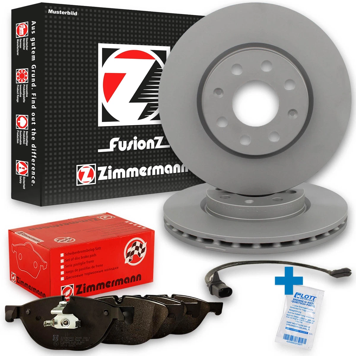 Якісні гальмівні колодки та диски Zimmermann для FORD FOCUS II